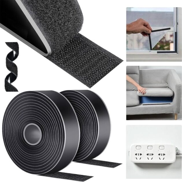 شريط فيلكرو أسود مزدوج...