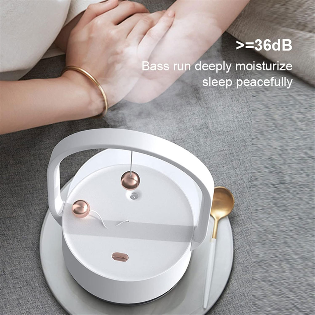 Humidificateur à brume de 350 ml portatifs avec veilleuse rechargeable USB – معطر جو مع مصباح 2في1 - الصورة 6