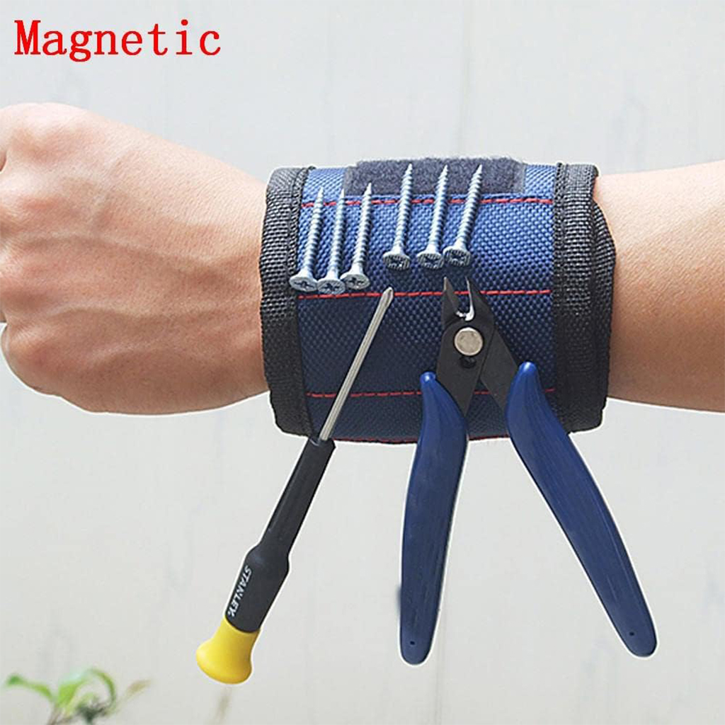 Bracelet magnétique respirant et réglable ultra résistant pour maintenir les vis – حزام يد مغناطيسي لشد البراغي - الصورة 5