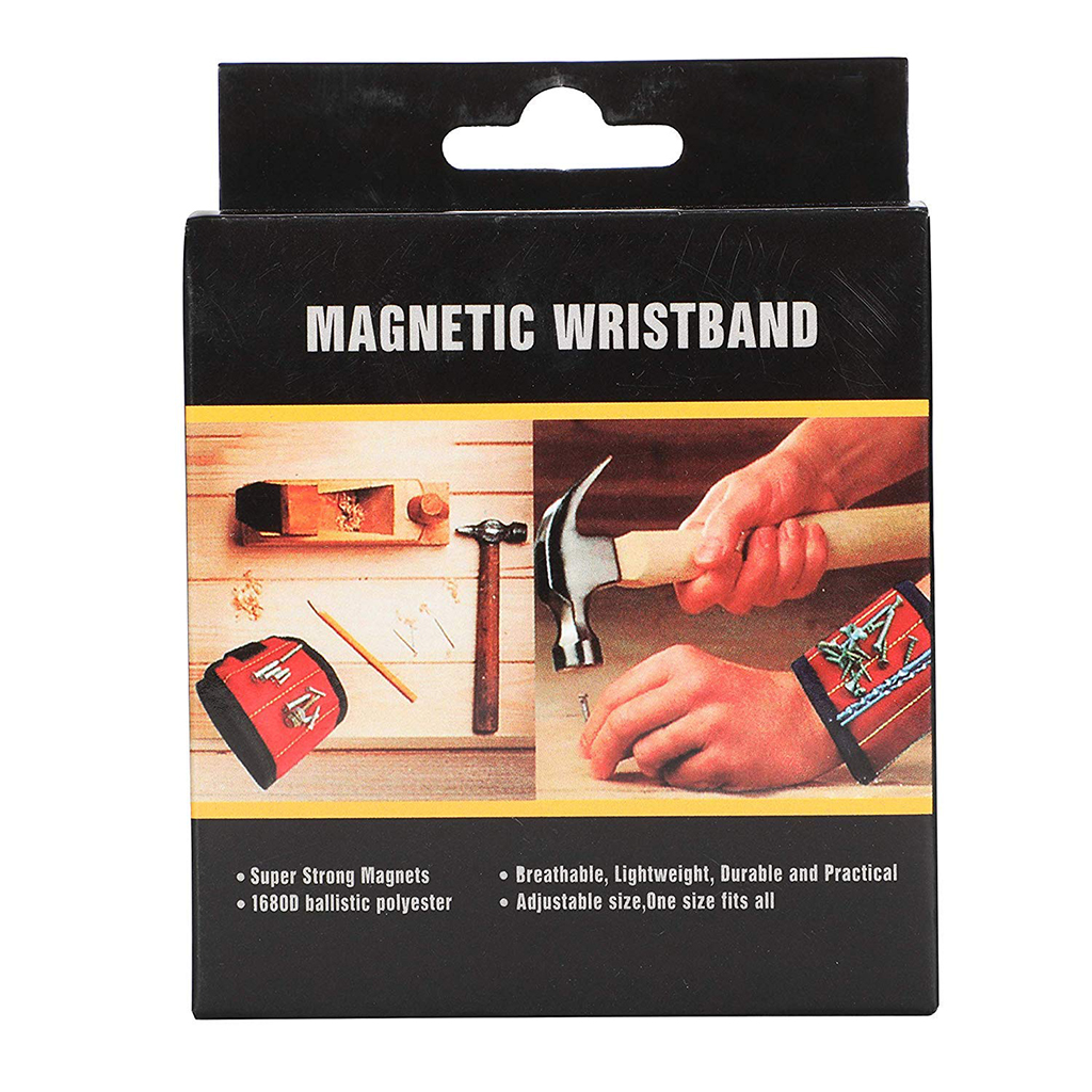 Bracelet magnétique respirant et réglable ultra résistant pour maintenir les vis – حزام يد مغناطيسي لشد البراغي - الصورة 4