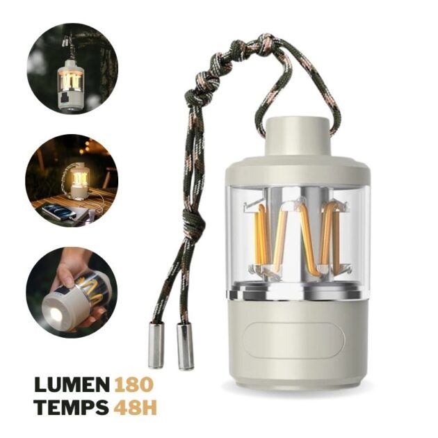 فانوس خارجي محمول مزود...