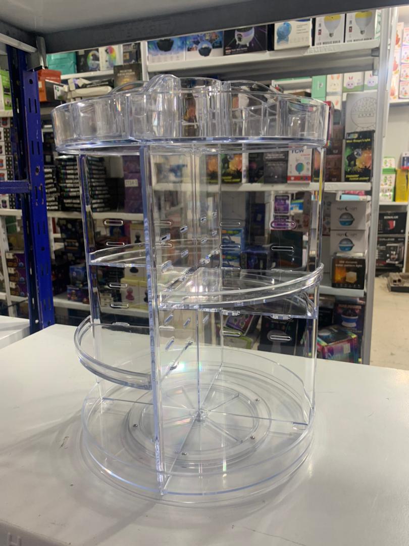 Organisateur de maquillage rotatif à 360 ° en Crystal acrylique - الصورة 3