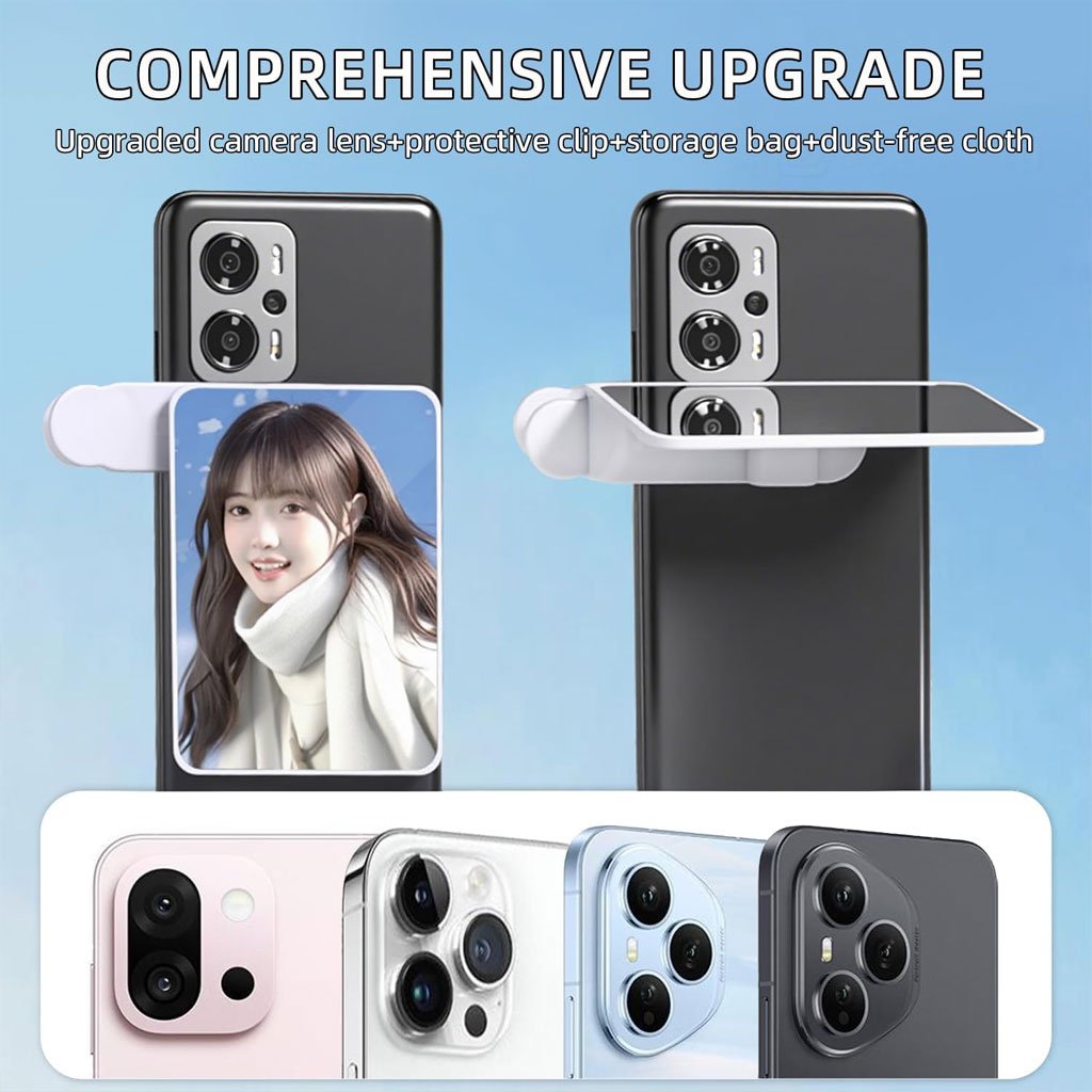 مرآة عاكسة للكاميرا الخلفية متوافقة مع جميع الهواتف - الصورة 7