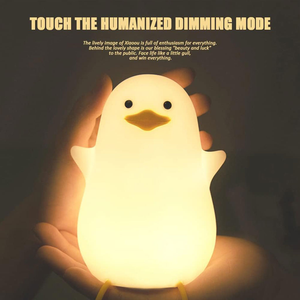 Mouette Silicone Lampe Veilleuse Rechargeable Pour Bébé ZH117 - الصورة 3