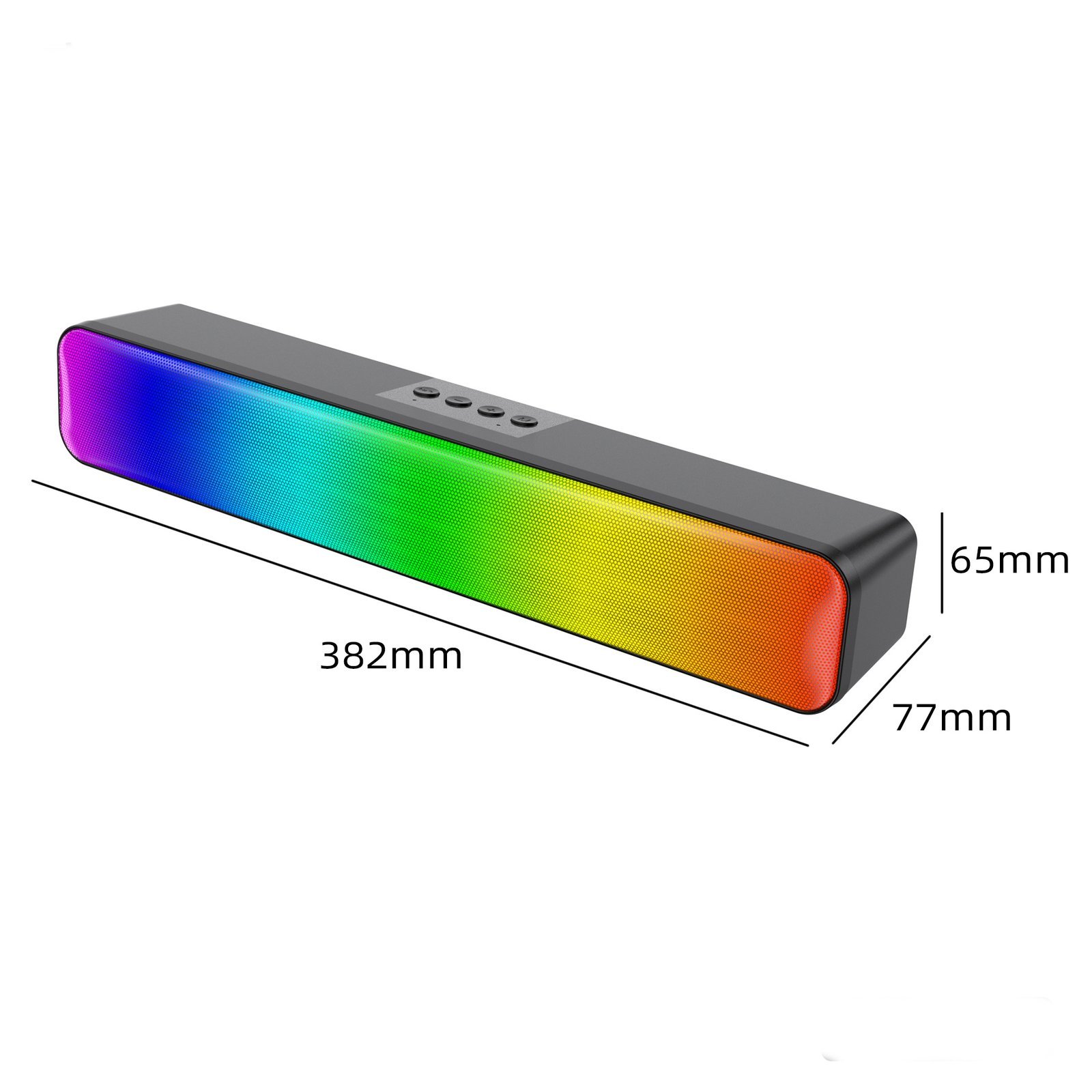 مكبر صوت يعمل بالبطارية بتقنية بلوتوث من طراز بقوة - الصورة 2