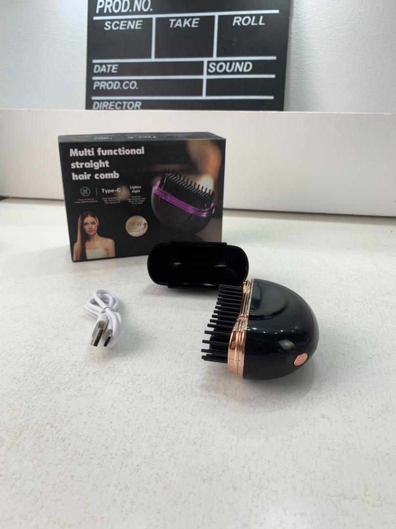 Mini Brosse à lisser électrique sans fil avec 3 réglages de chaleur – مشط حراري حجم صغير ومحمول - الصورة 4