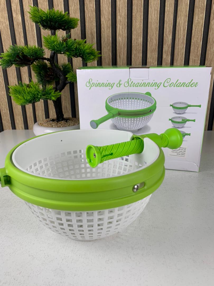Panier D’égouttage Rotatif pour Fruits et Légumes Facile et Rapide – سلة غسل الخضار - الصورة 3