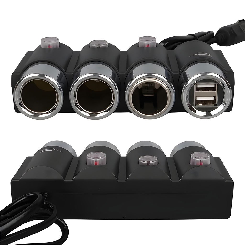 وصلة ولاعة سجائر أصلية من أوليسون مزودة بمنفذي شحن - الصورة 2