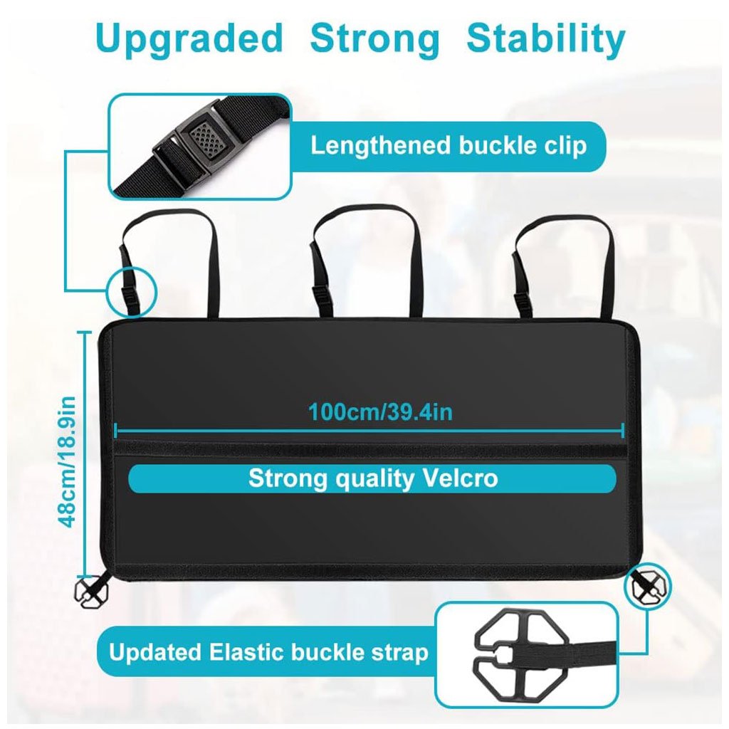 منظم صندوق السيارة ذو سعة كبيرة ومتعدد الجيوب للمقعد - الصورة 3