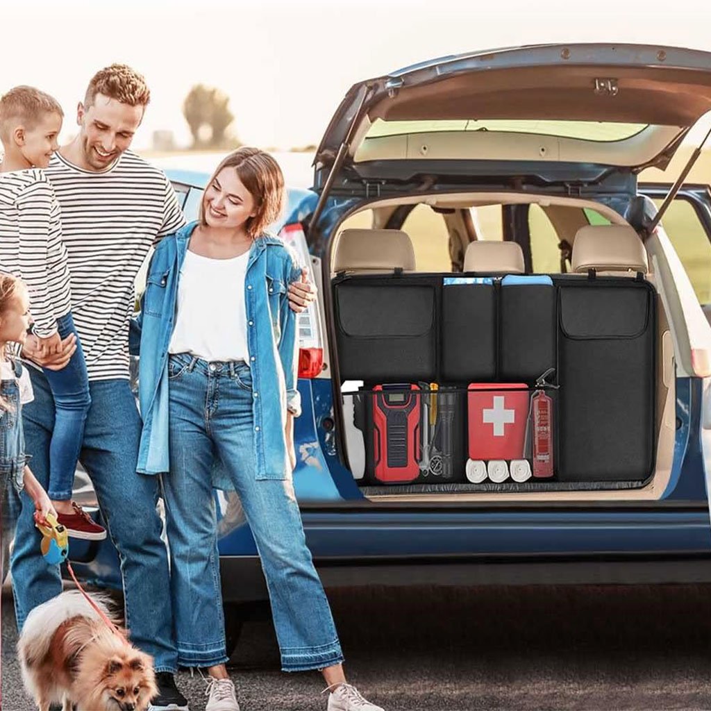 منظم صندوق السيارة ذو سعة كبيرة ومتعدد الجيوب للمقعد - الصورة 2
