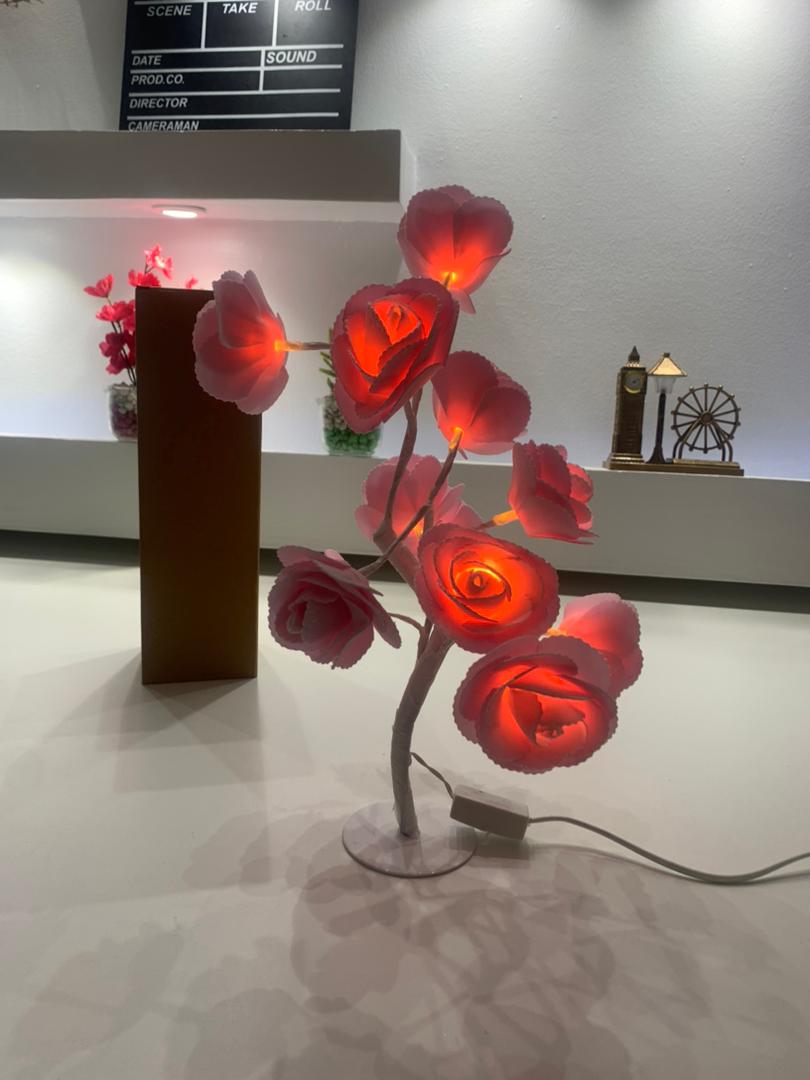 Lampe de Table fleur avec LED – مصباح طاولة زهور - الصورة 2