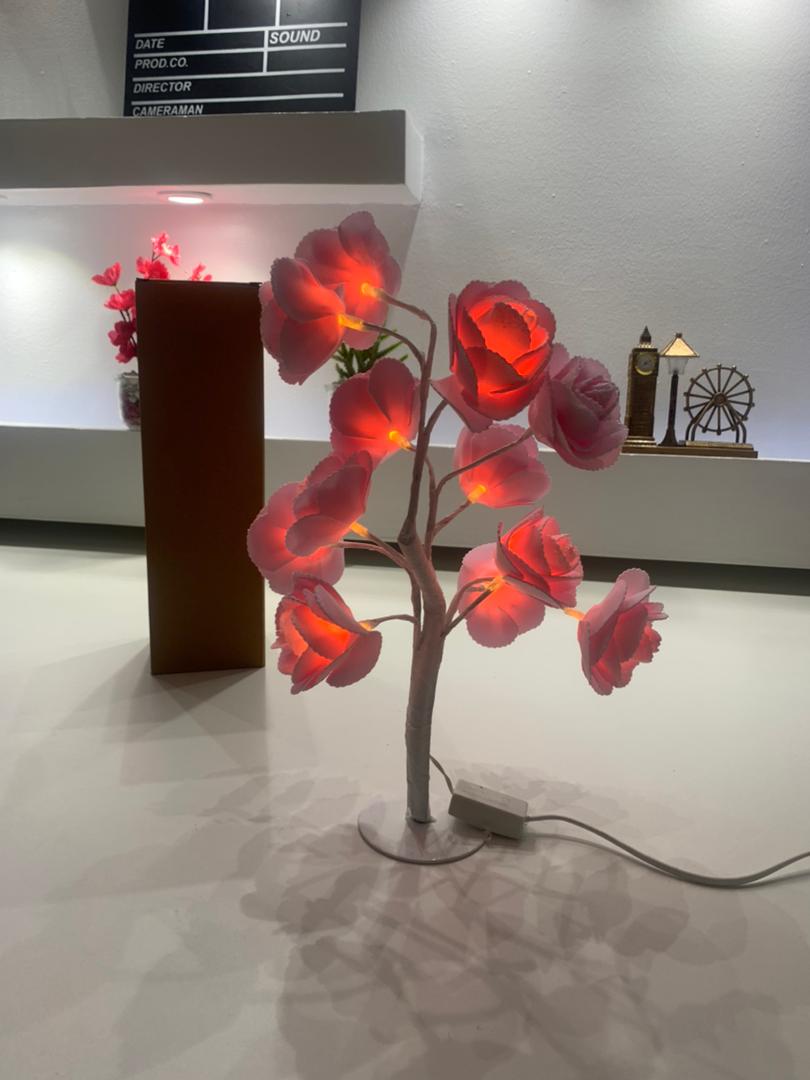 Lampe de Table fleur avec LED – مصباح طاولة زهور - الصورة 4