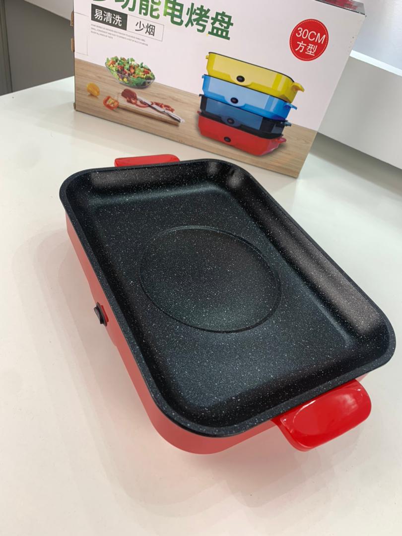 Gril Électrique Antiadhésif d’Intérieur 26cm – شواية كهربائية مضادة للالتصاق للاستخدام الداخلي - الصورة 3
