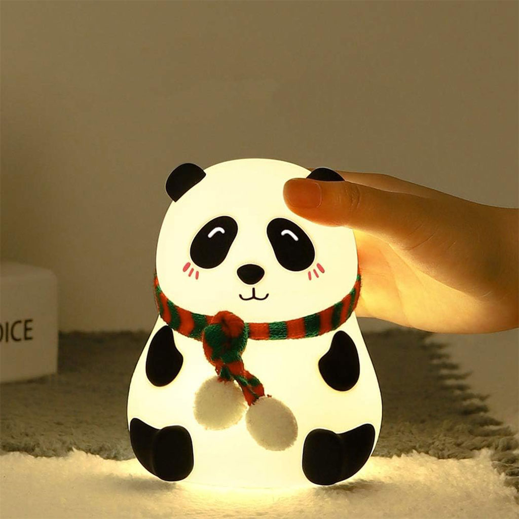 Veilleuse Forme de Panda Silicone Rechargeable Pour Bébé - الصورة 5