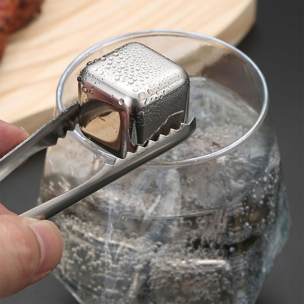 أحجار ثلج قابلة لإعادة مصنوعة من الفولاذ المقاوم للصدأ - الصورة 2