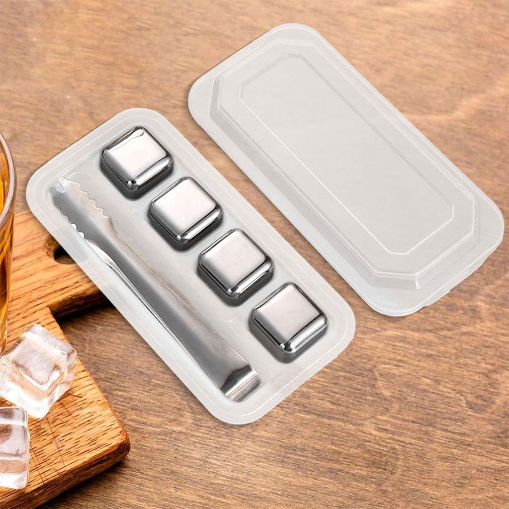 أحجار ثلج قابلة لإعادة مصنوعة من الفولاذ المقاوم للصدأ - الصورة 4