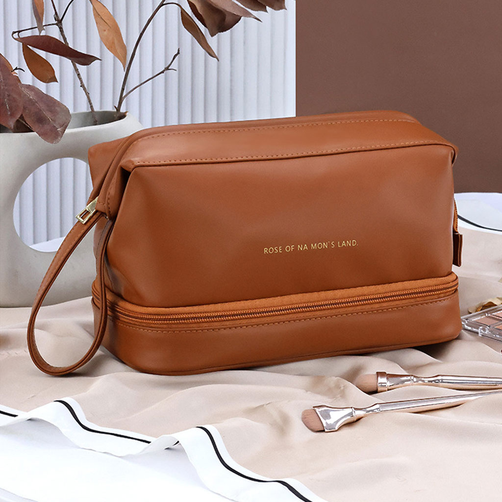 Trousse Maquillage et Pinceaux Imperméable à Double Couche - الصورة 2