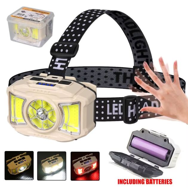 مصباح رأس بتقنية قابل...