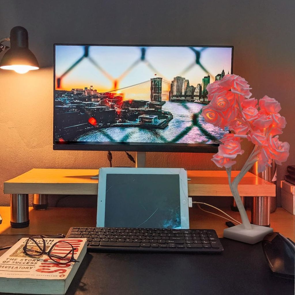 Lampe de Table fleur avec LED – مصباح طاولة زهور - الصورة 7