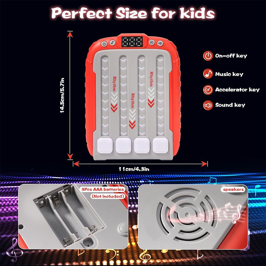 جهاز ألعاب إيقاعية مضاد للتوتر مع موسيقى وإضاءة - الصورة 4