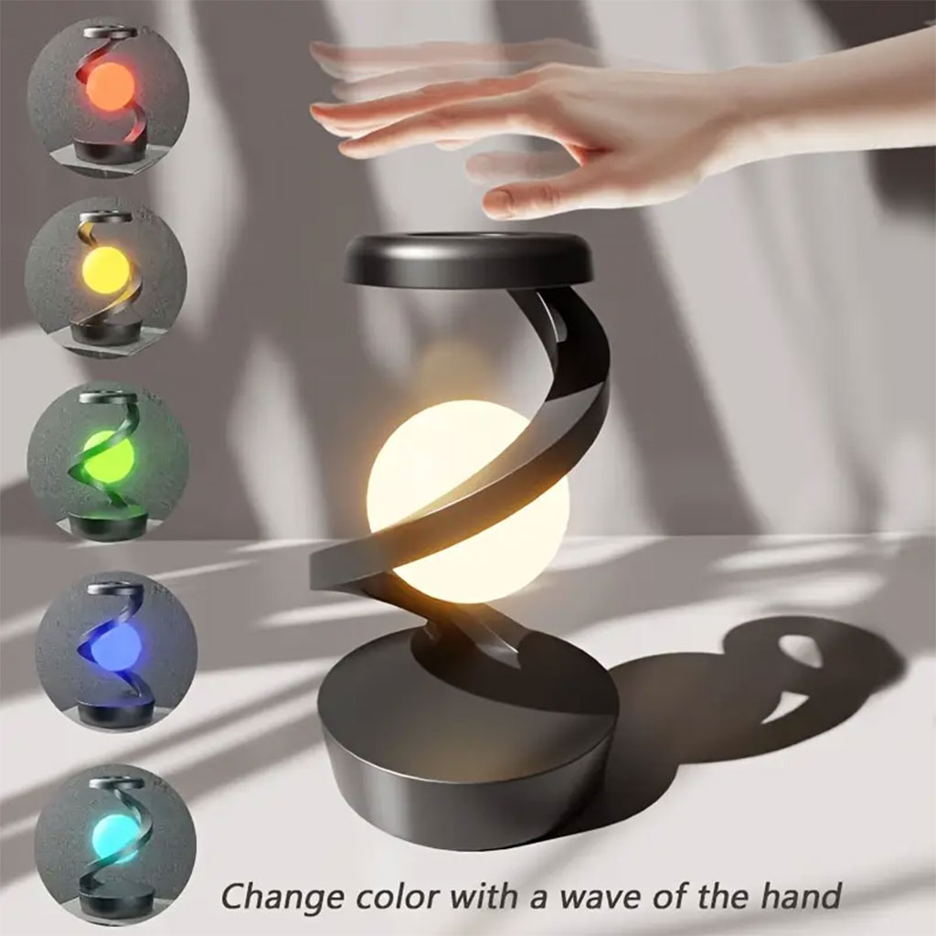 Lampe de Chevet en Spirale Design Moderne Lumière RGB – مصباح لاسلكي بأضواء متغيرة - الصورة 7