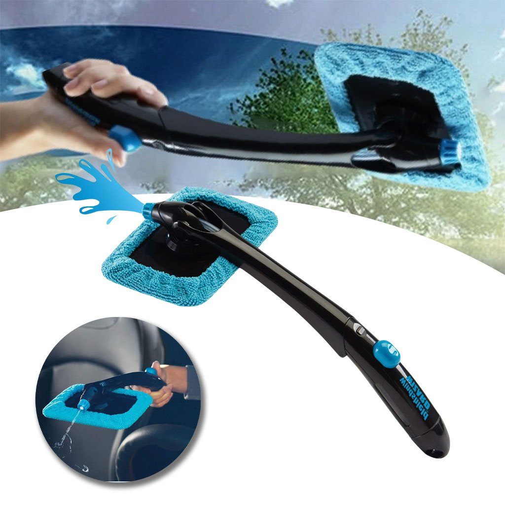 منظف النوافذ من الألياف الدقيقة من هوريكين مع بخاخ