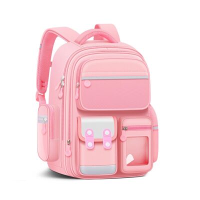 حقيبة ظهر وردية للمرحلة الابتدائية