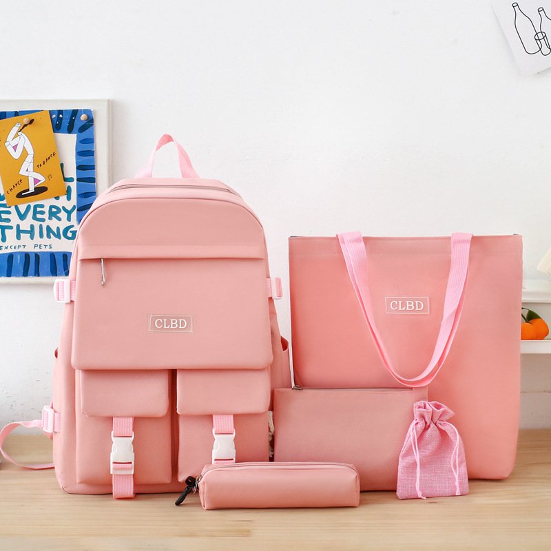 طقم حقائب مدرسية كاواي مكون من 5 قطع للمراهقين