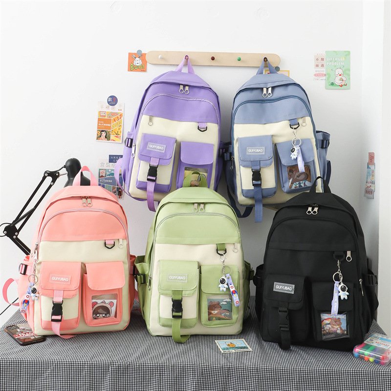 طقم حقائب مدرسية كاواي مكون من 4 قطع للمراهقين - الصورة 3