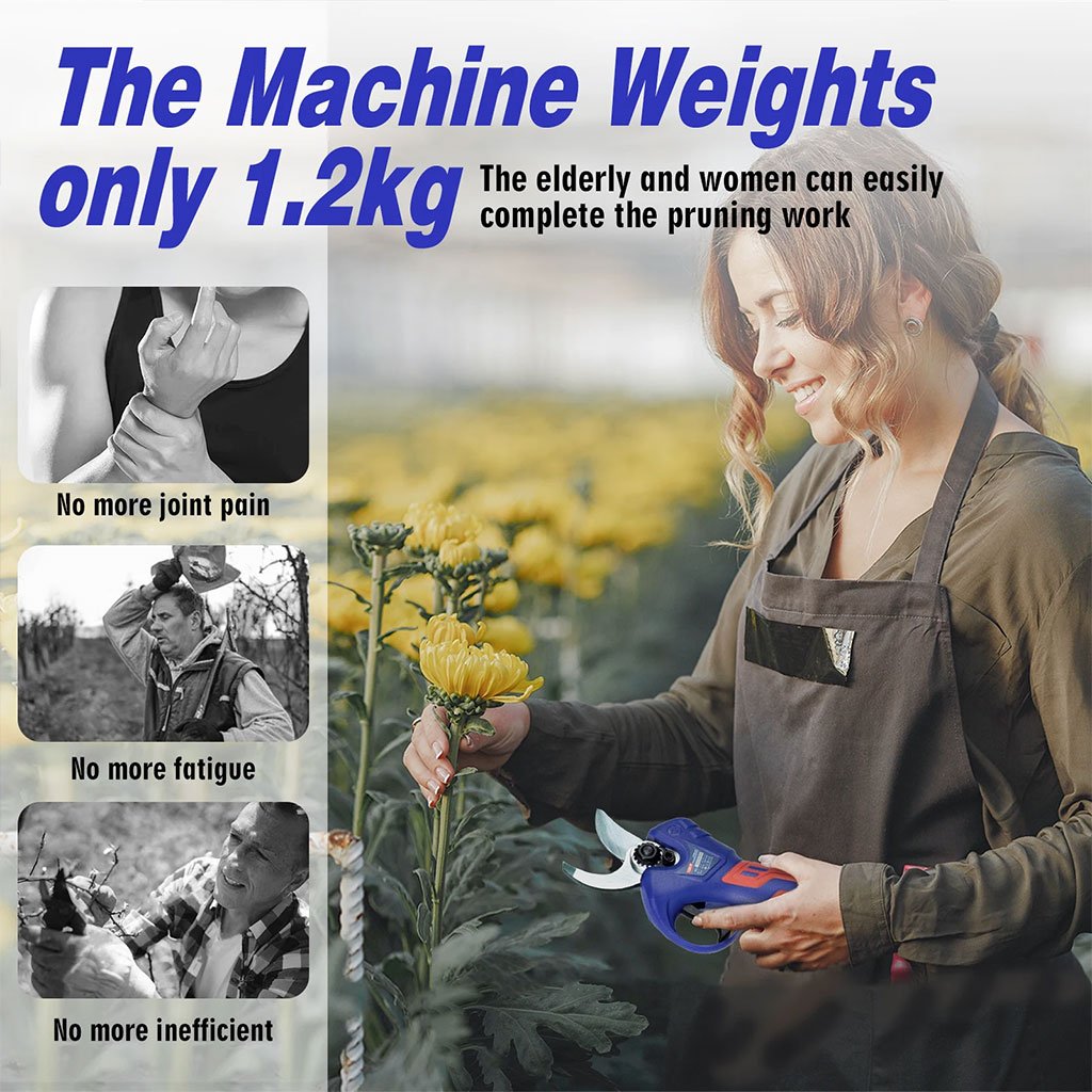 مقص تقليم كهربائي بقوة 25 فولت مع بطاريتين - الصورة 2