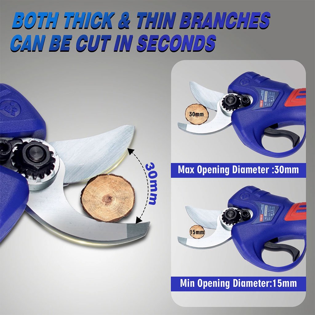 مقص تقليم كهربائي بقوة 25 فولت مع بطاريتين - الصورة 7