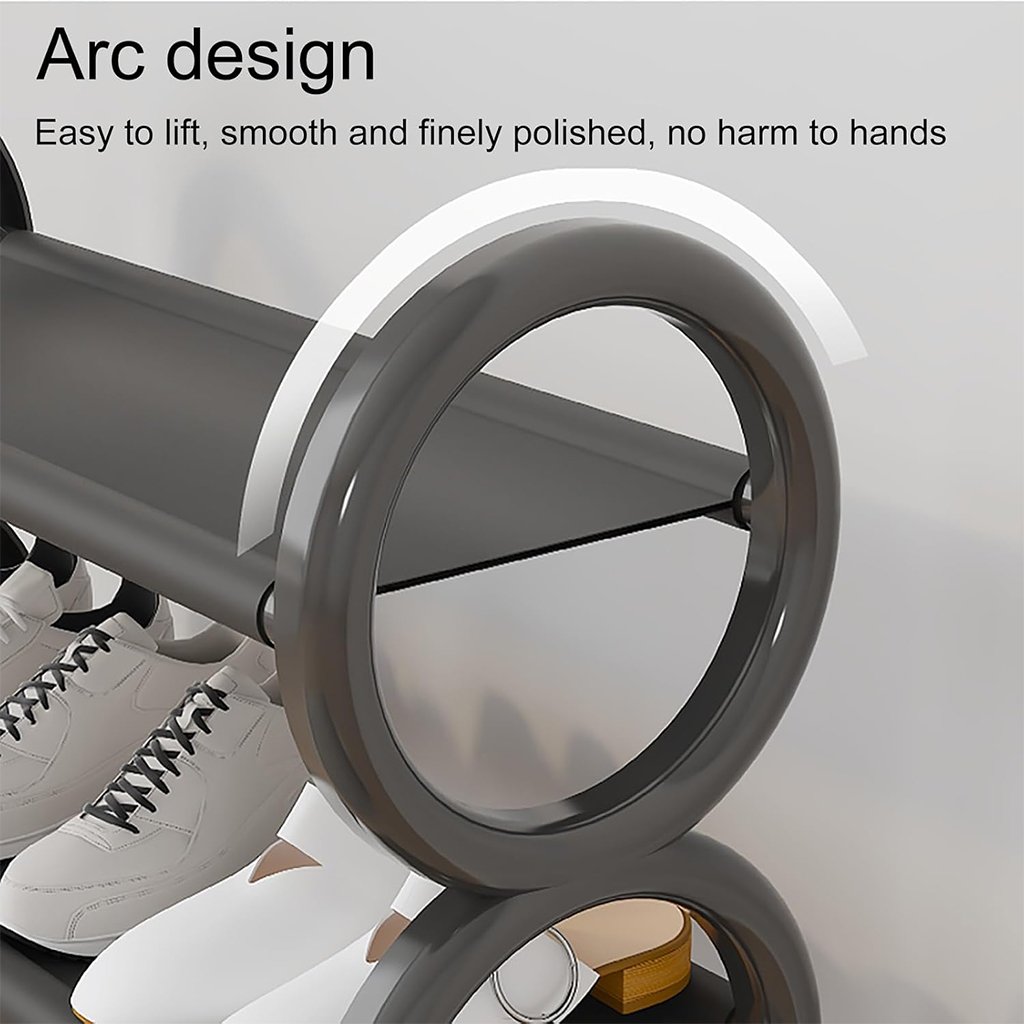 رف أحذية بتصميم صغير الحجم مزود بعجلات - الصورة 6