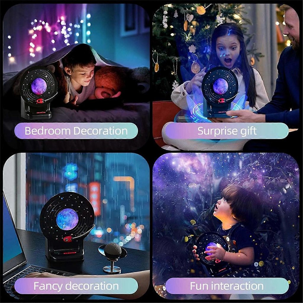 مكبر صوت بلوتوث مزود بمصباح قمري ثلاثي الأبعاد بتقنية - الصورة 6