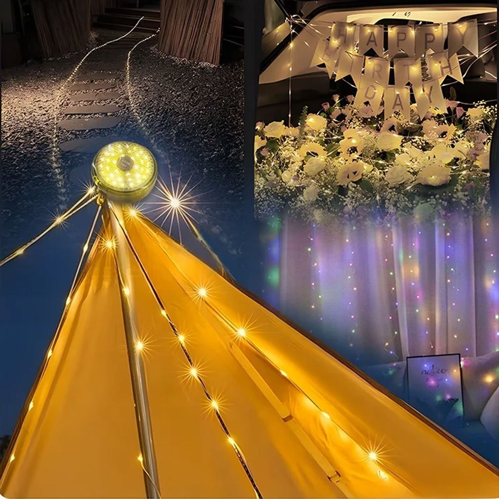 مصباح تخييم LED متعدد الوظائف مع شاحن - الصورة 7