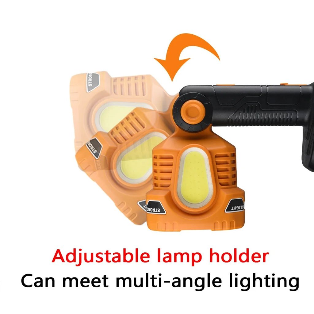 مصباح يدوي قابل لإعادة الشحن عبر منفذ مزود بضوء - الصورة 6