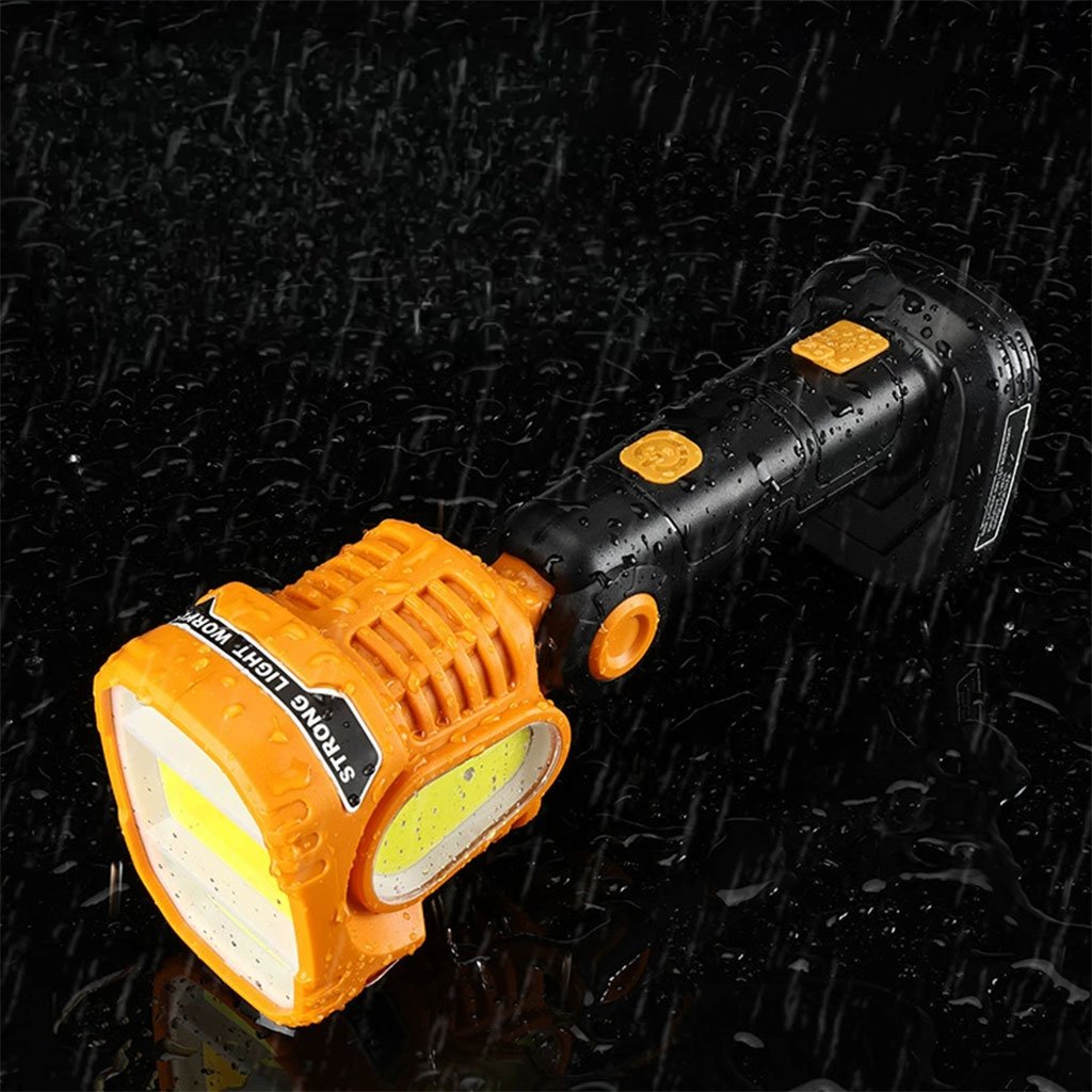 مصباح يدوي قابل لإعادة الشحن عبر منفذ مزود بضوء - الصورة 3