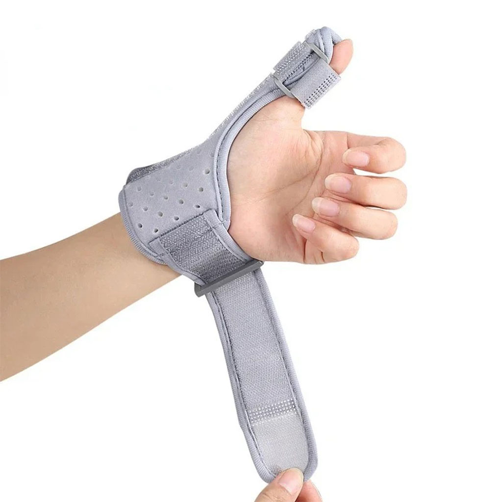 Attelle de Protection Réglable et Respirant pour le Pouce – ضمادة إصبع الكبير - الصورة 4