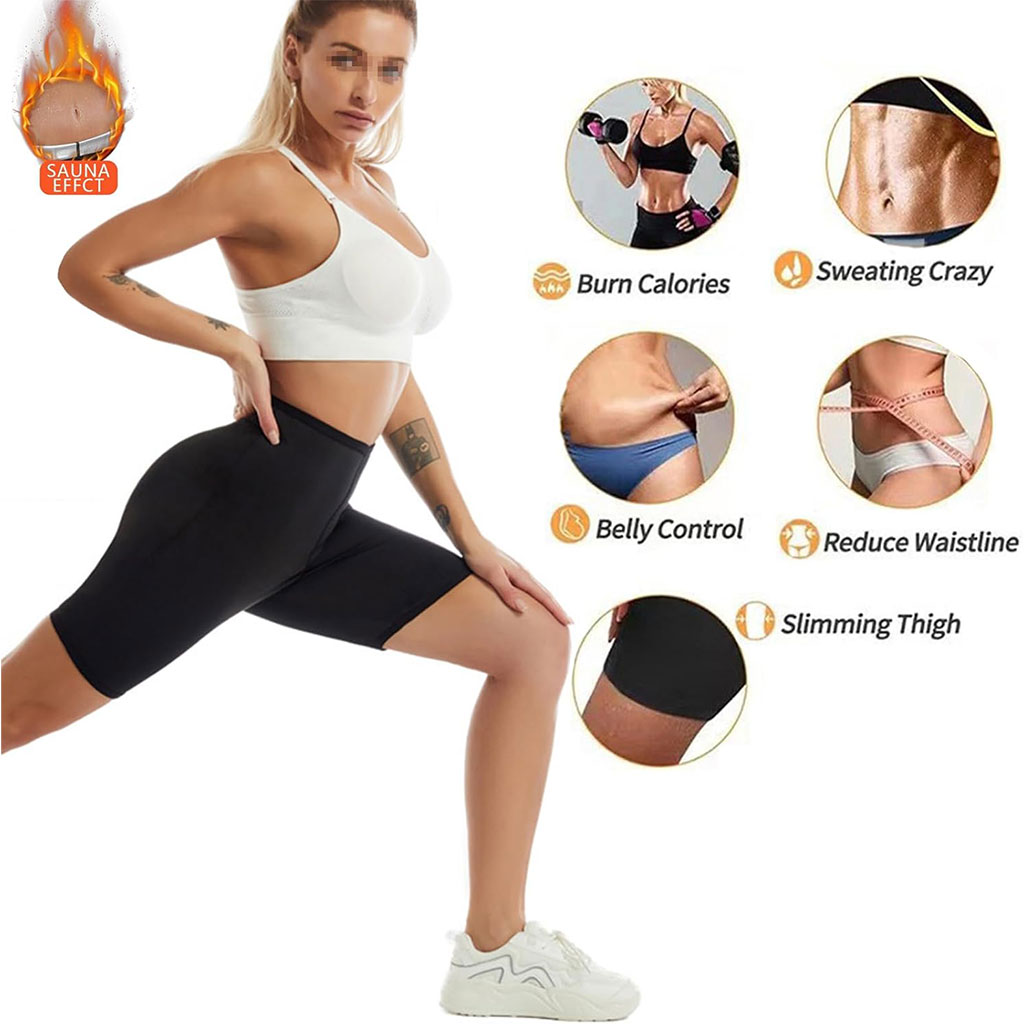 Leggings Sauna d’entraînement Taille Haute pour Femmes – شورت تعرق للنساء - الصورة 4