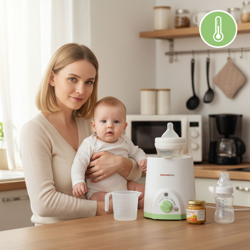 Chauffe Biberon Stérilisateur 4en1 SwingMed SM-A9028 – جهاز تسخين قارورات للرضيع - الصورة 5