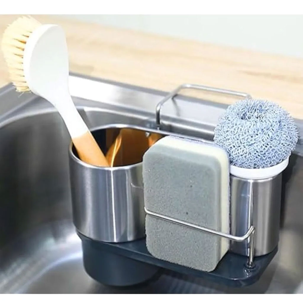 porte éponge de cuisine et organisateur suspendu pour évier – منظم أغراض حوض الغسيل