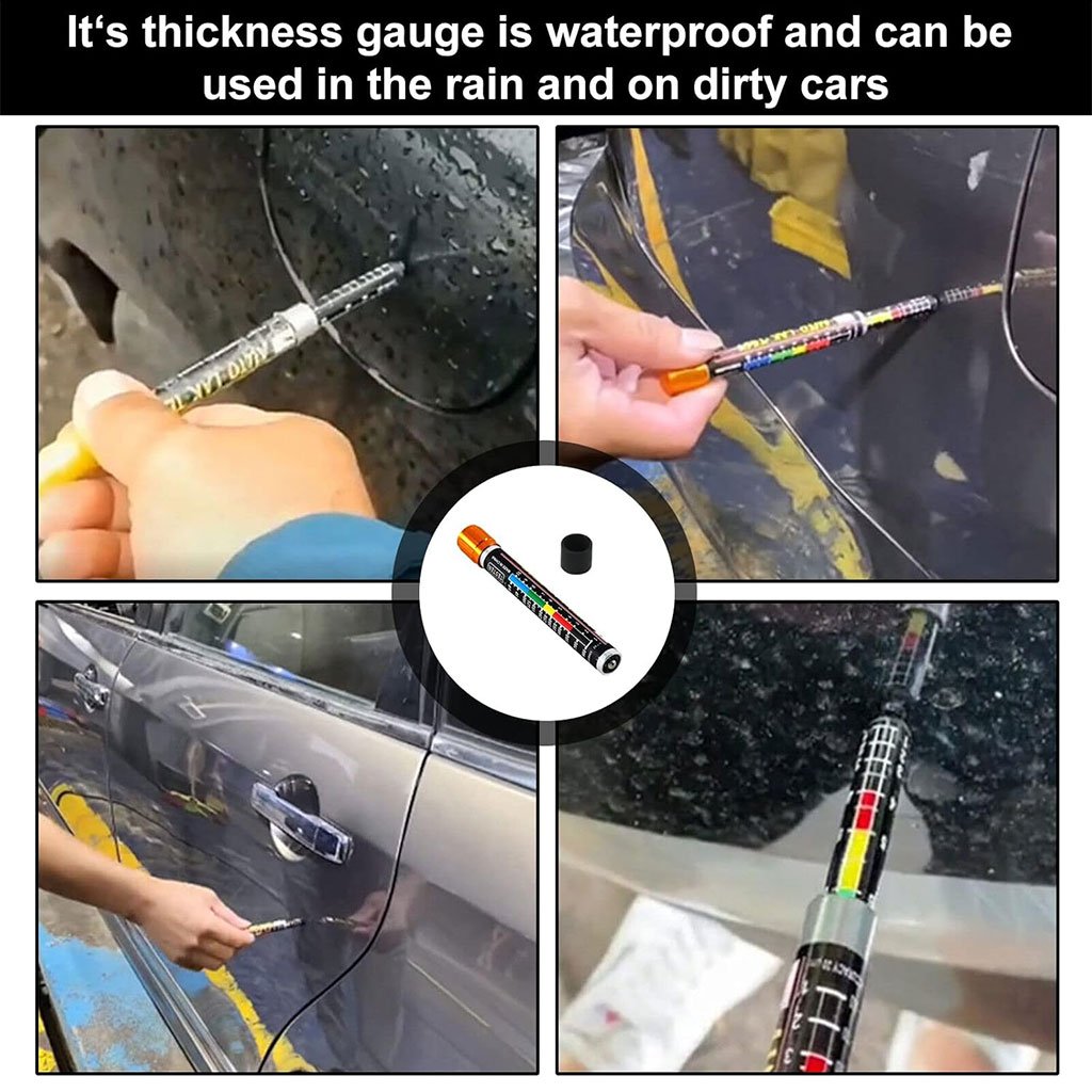 جهاز قياس سمك الطلاء بمقياس ذي طرف مغناطيسي للسيارات - الصورة 5