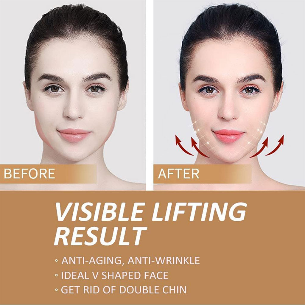 Sangle de levage du visage avec double réduction de menton - الصورة 2