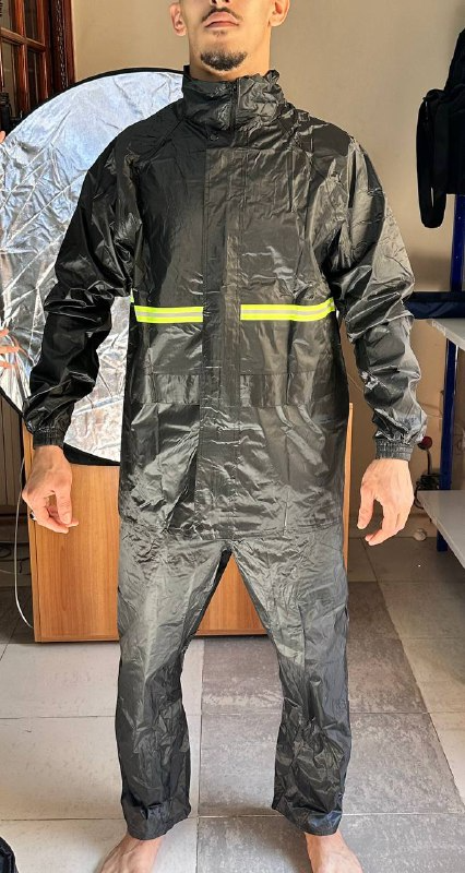 Ensemble De Pluie Imperméable Veste Et Pantalon pour une protection optimale V1 – بدلة مقاومة للماء - الصورة 3