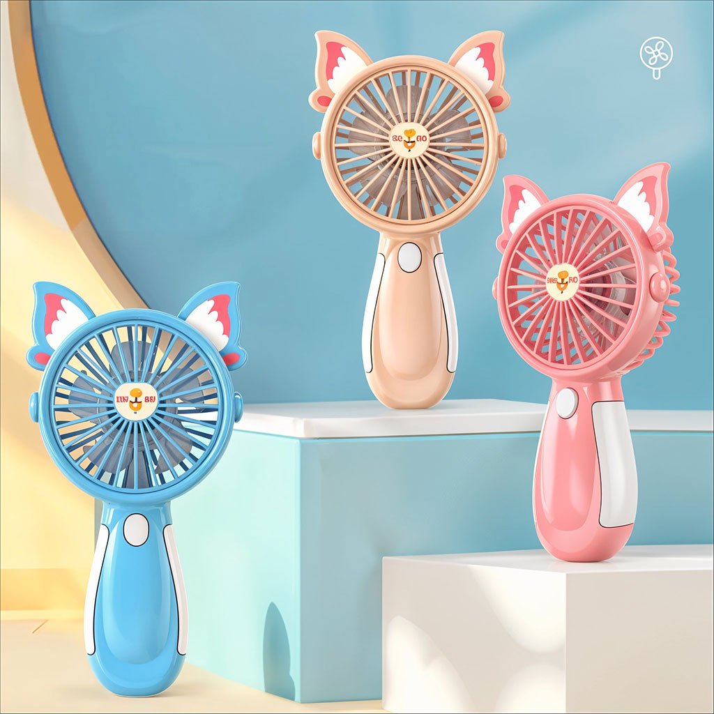 مروحة جيب صغيرة بتصميم لطيف - الصورة 2