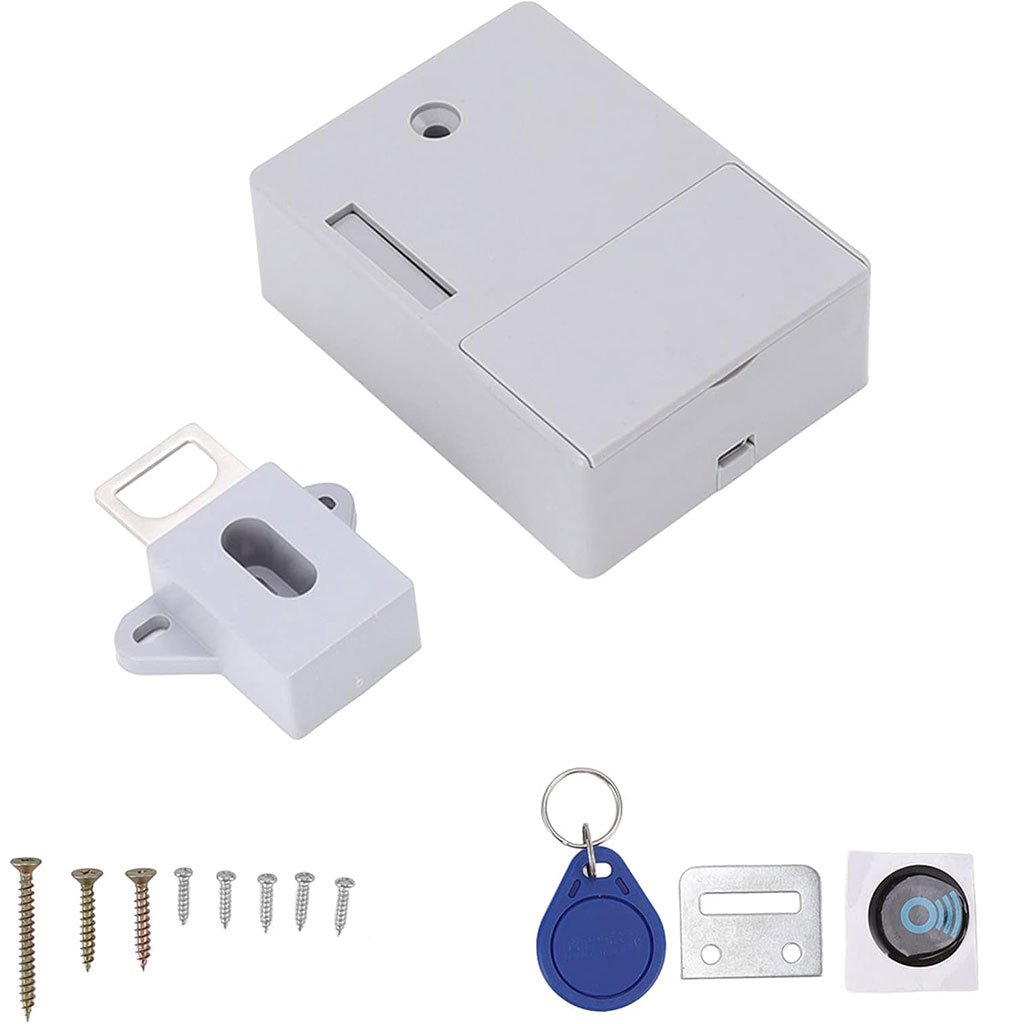 قفل إلكتروني للخزانة مع بطاقة فتح القفل - الصورة 2