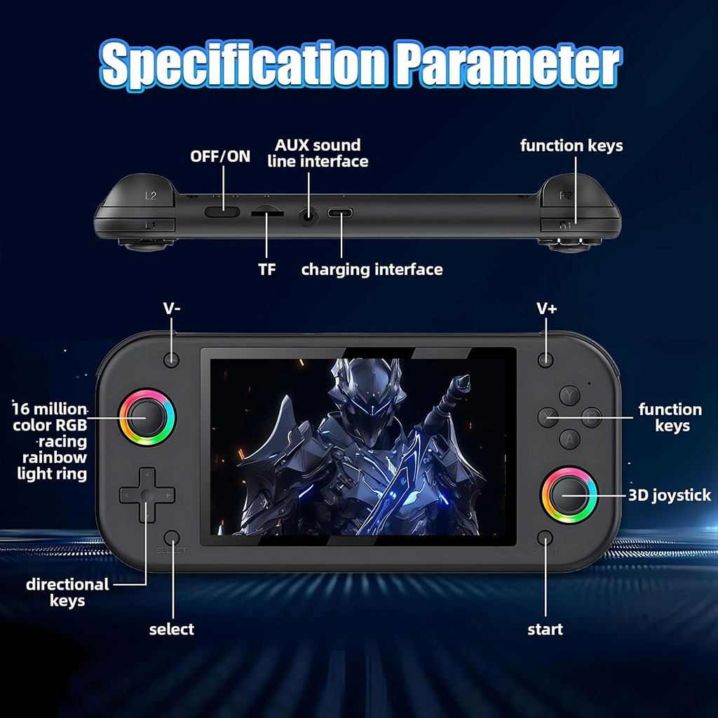 console de jeu portable rétro m26 plus de 20 000 jeux 25 émulateurs 64gb – جهاز ألعاب محمول