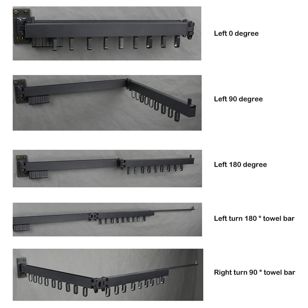 مجفف ملابس قابل للسحب لتوفير المساحة - الصورة 5