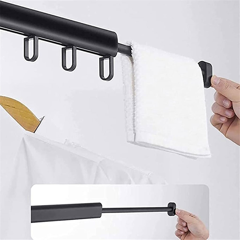 مجفف ملابس قابل للسحب لتوفير المساحة - الصورة 3