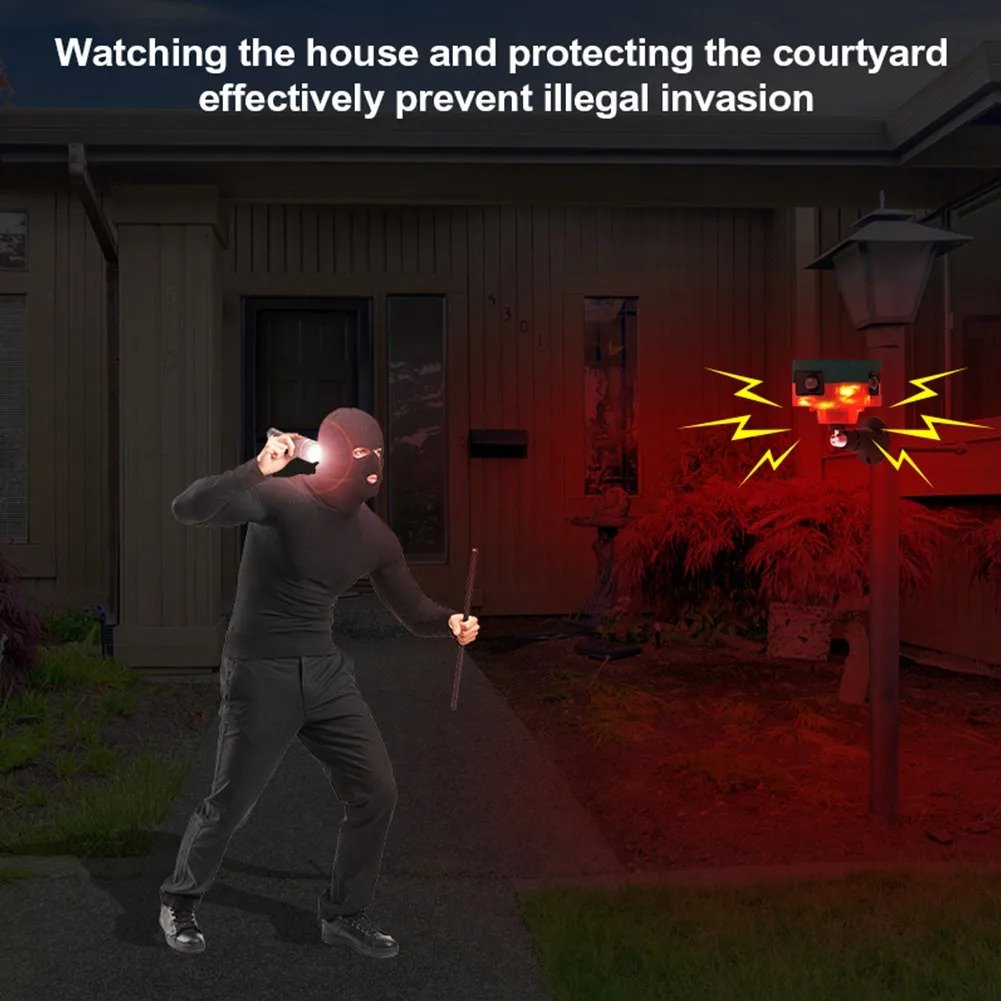 جهاز طارد للحيوانات مزود بمستشعر حركة يعمل بالطاقة - الصورة 4