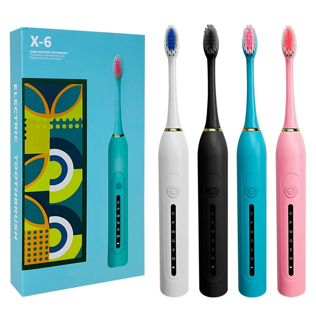 Brosse à Dents Électrique 4 Têtes Incluses Rechargeable et Étanche IPX7 – فرشاة أسنان كهربائية بأربعة رؤوس - الصورة 4